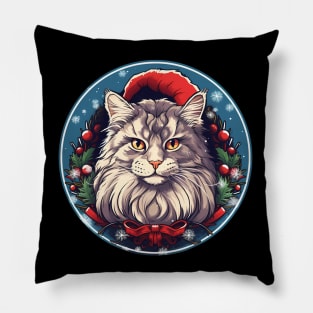 Maine Coon Cat Xmas, Love Cats Pillow