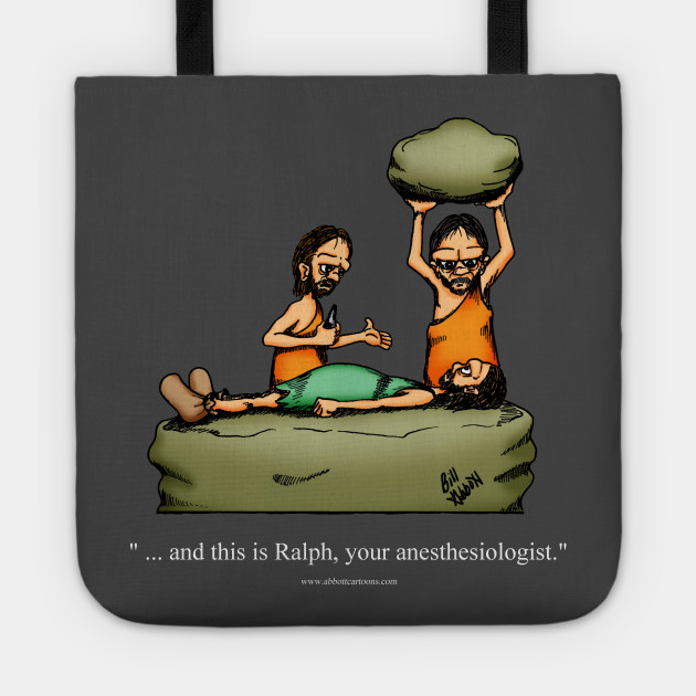 Funny Caveman Anesthesiologist Cartoon Humor