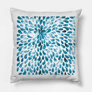 CUT OUT TEAR DROP PATTERN / INDIAN INK Pillow