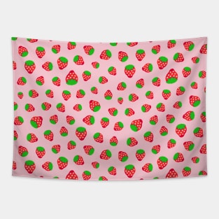 Red Strawberry Pattern Tapestry