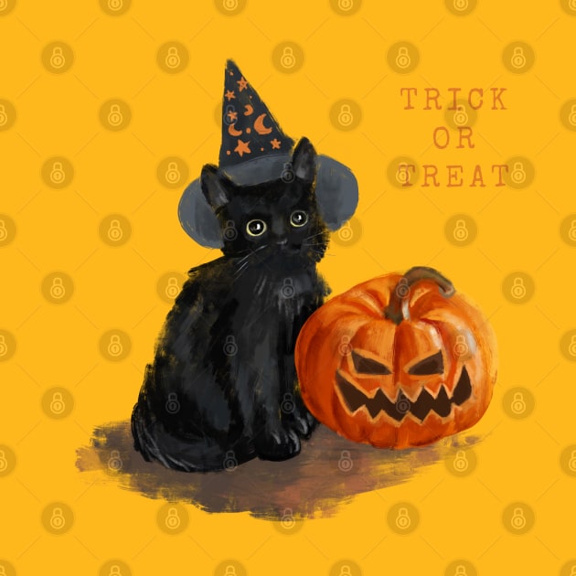 Cat is ready for spooky season by TheDesigNook
