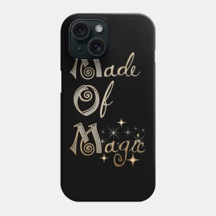 Mother's Day MOM Made of Magic Silver and Gold Phone Case