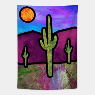 Desert Stained Glass Tapestry