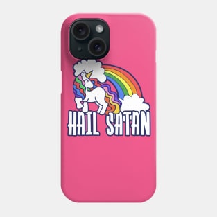 Hail Satan Rainbow Unicorn Phone Case