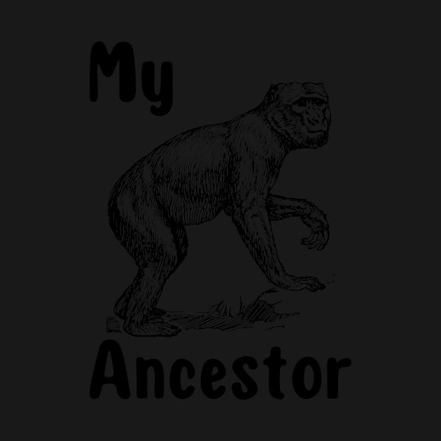 My Monkey Ancestor | A Humorous and Endearing Illustration of a Primate by MrDoze