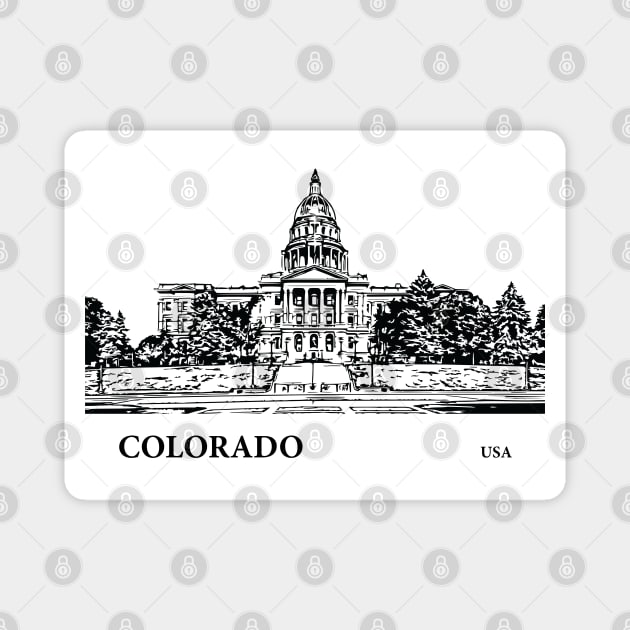 Colorado State USA Magnet by Lakeric