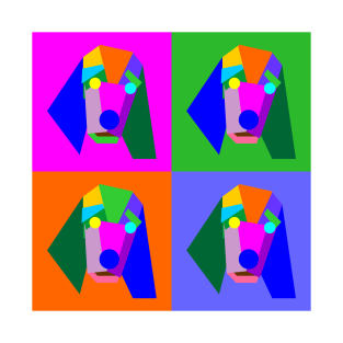 Pop Art Dog Geometric WPAP Style T-Shirt