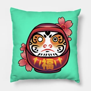 Sakura Daruma Pillow