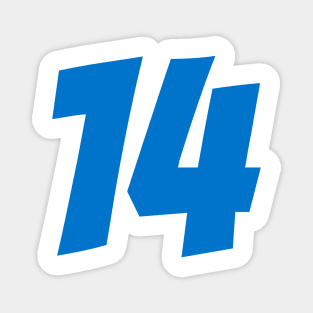 Fernando Alonso 14 - Driver Number Magnet