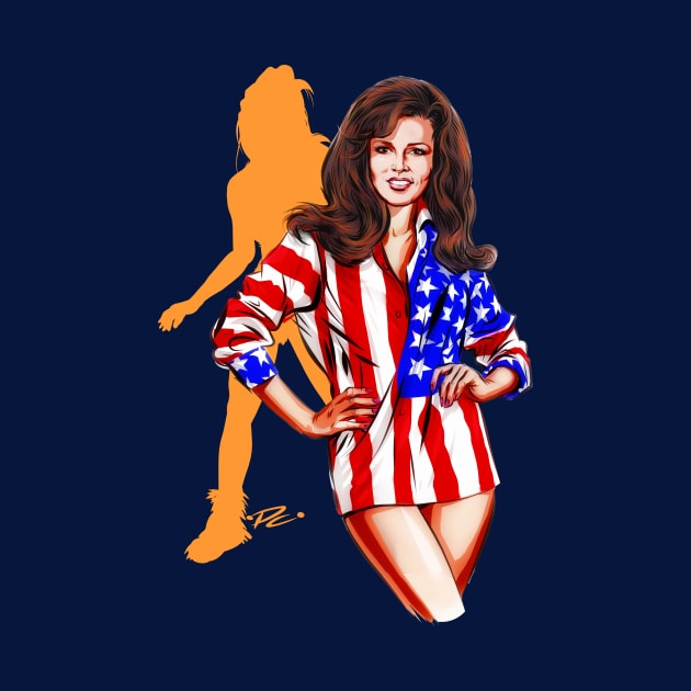 Raquel Welch - An illustration by Paul Cemmick by PLAYDIGITAL2020