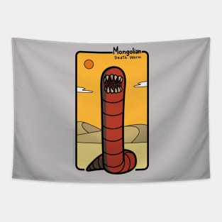 The Mongolian Death Worm! Tapestry