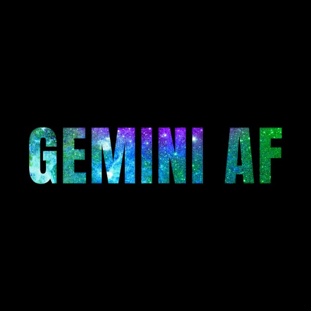 Gemini AF / Funny Gemini Shirt / Star Sign Zodiac Gift / Horoscope Astrology Gift / Birth Sign Shirt by MeowtakuShop