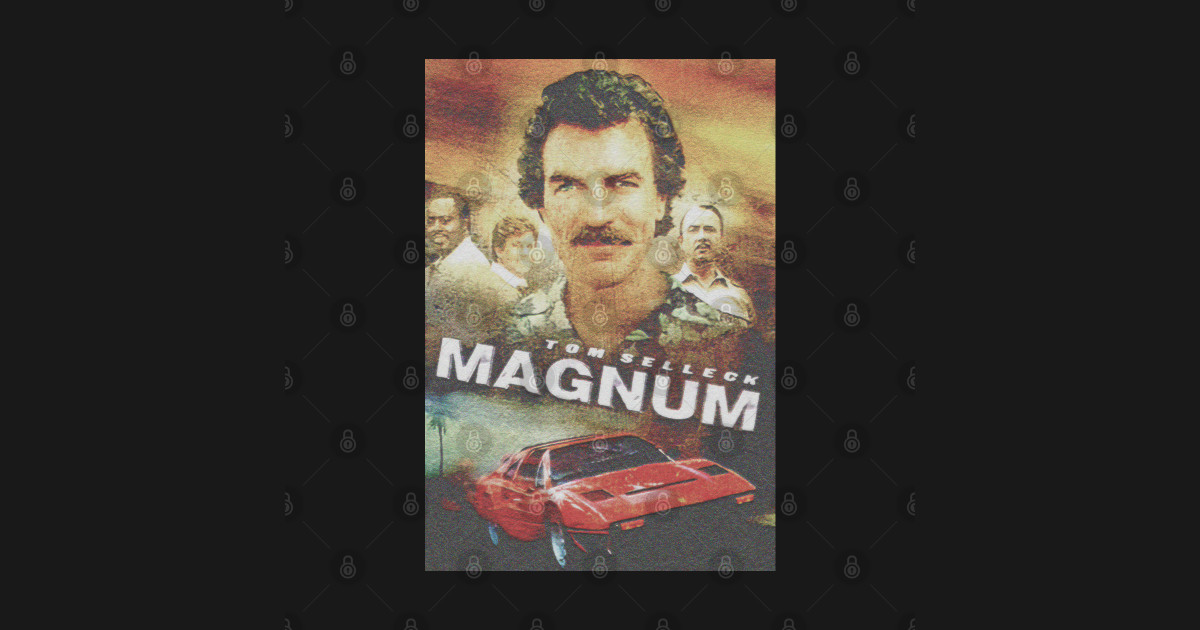 Tom Selleck Magnum Graphic Design Tom Selleck TShirt TeePublic