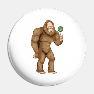 Bigfoot Halloween Lollipop Pin