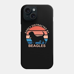 Easily Distracted By Beagles Phone Case