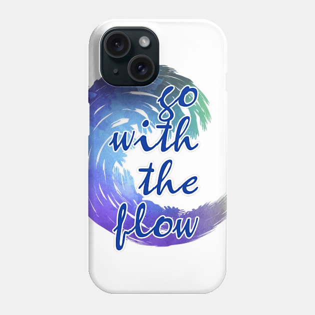 go with the flow Phone Case by trubble