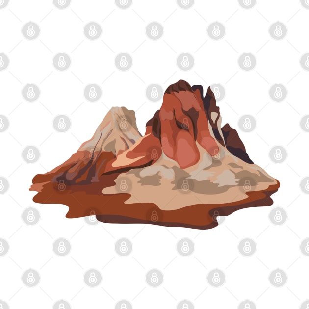 Red Mountains by Mako Design 