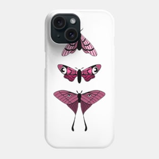 Pink moths Phone Case