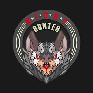 Bat Design, Night Hunter T-Shirt