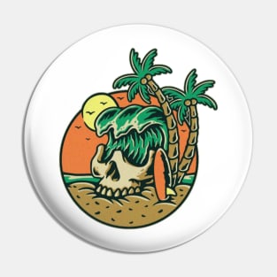 Skull Paradise Pin