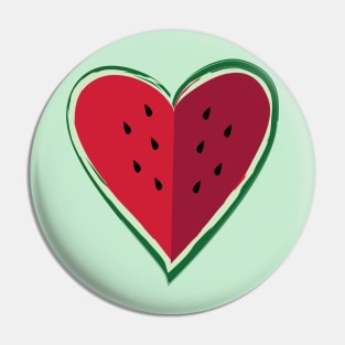 Chill Watermelon Heart by Cricky Pin