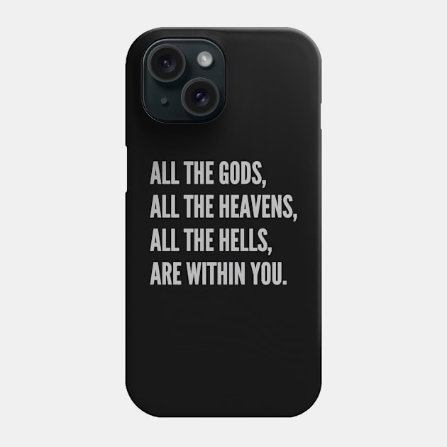 All the Gods Phone Case by TeeNoir