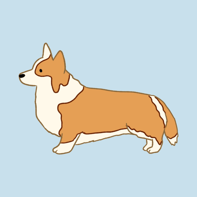 Cute Corgi illustration by Mayarart