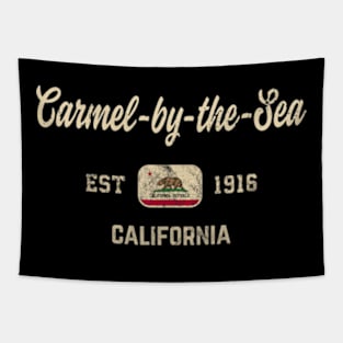 Carmel By The Sea California Retro EST.1916 Tapestry