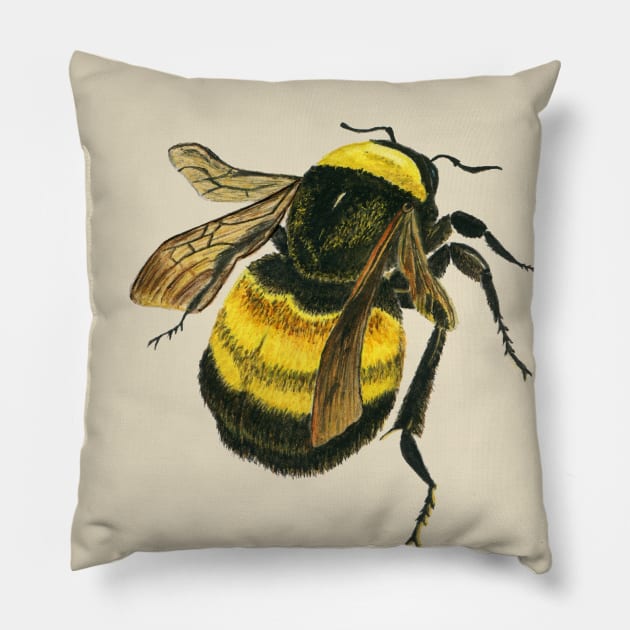 Save The Bees Pillow by kaleighdayart