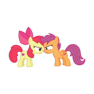 Apple Bloom vs Scootaloo T-Shirt