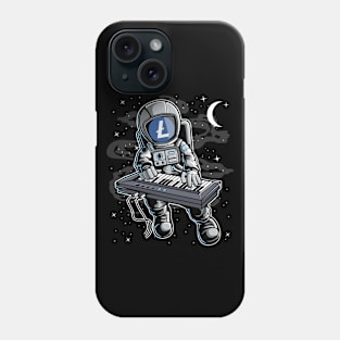 Astronaut Organ Litecoin LTC Coin To The Moon Crypto Token Cryptocurrency Blockchain Wallet Birthday Gift For Men Women Kids Phone Case