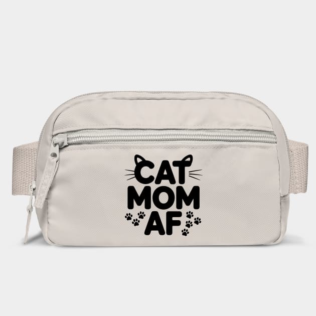 Cat Mom AF Funny Cat Owner Saying by Rachel's Store 6