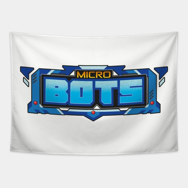 Micro Bots Logo Tapestry by Prometheus Game Labs