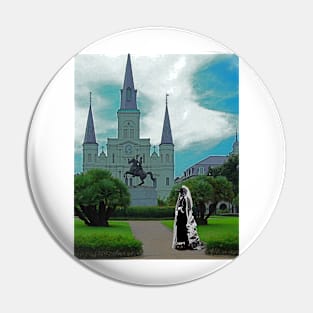 Raven Widow in Jackson Square Pin