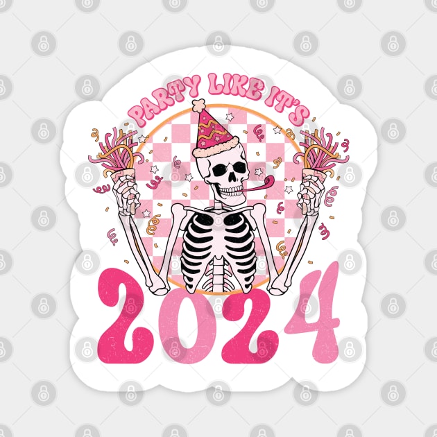 Party like Its 2024 Magnet by MZeeDesigns