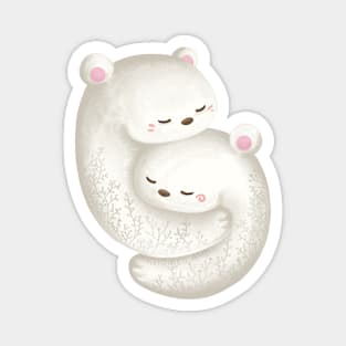 Bears Hugging Each Other Magnet