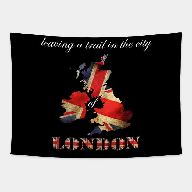 union jack t-shirt Tapestry by Ulin-21