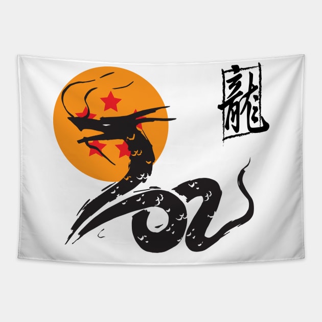 Obey Shenron Tapestry by WMKDesign