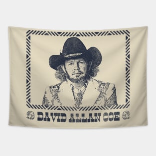 David Allan Coe //// Retro Style Fan Design Tapestry