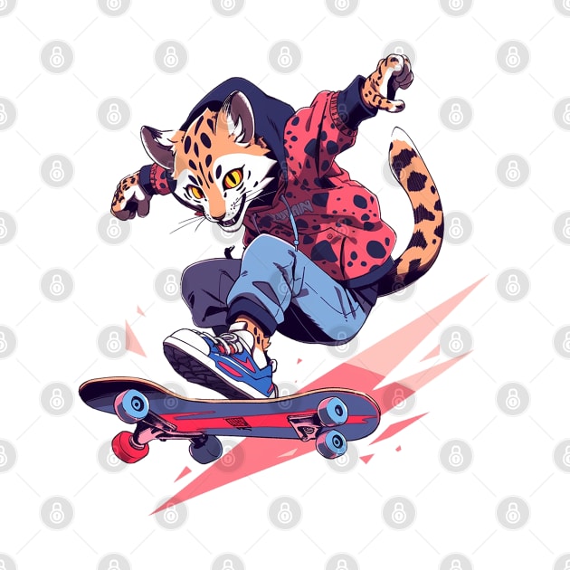 leopard skater by skatermoment