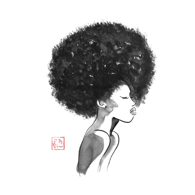 afro hair cut by pechane