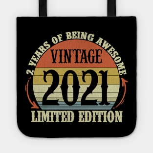 Vintage 2021 Limited Edition 3 Year Old Gifts 3rd Birthday Tote