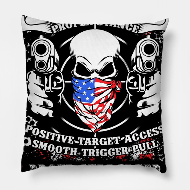 Proud Supporter Of The 2nd Amendment I Pillow by QUYNH SOCIU