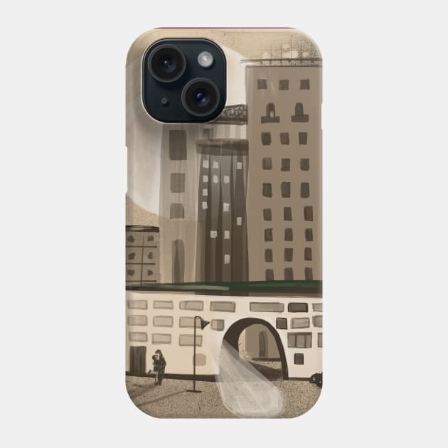 Pastel city Phone Case by ArtKsenia