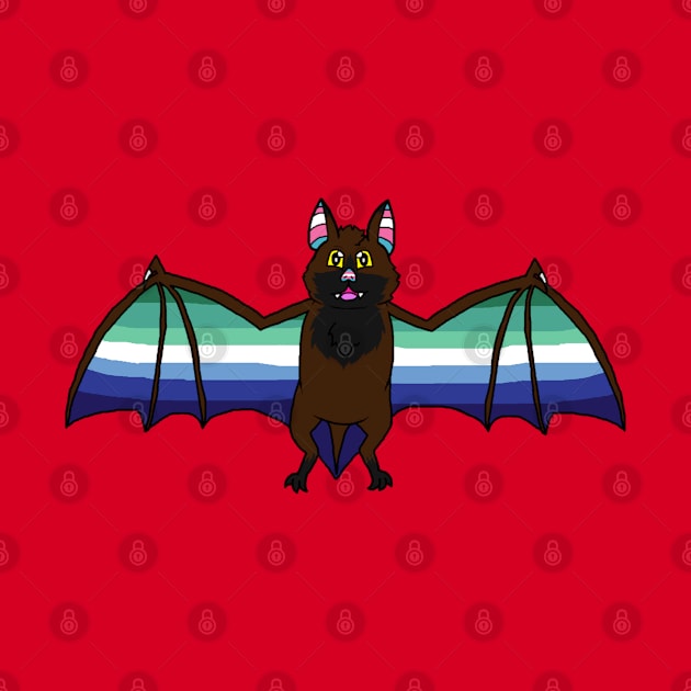 MLM Pride Bat by HuskyWerewolf