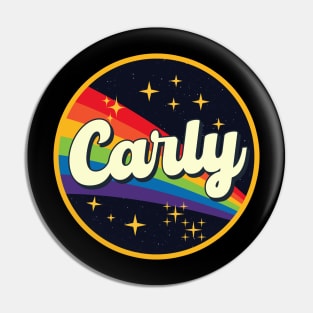 Carly // Rainbow In Space Vintage Style Pin