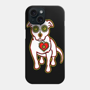 Sugar Skull Style Pitbull Phone Case