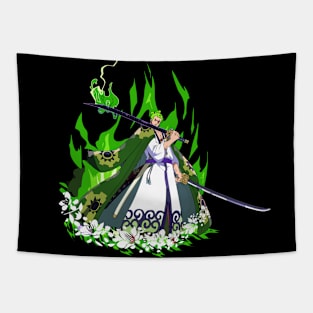 pirate hunter zoro wano kuni Tapestry