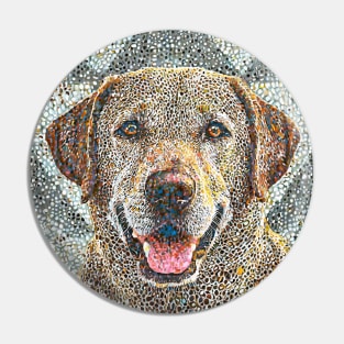 Dog Portrait - Labrador Pin