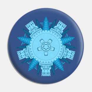 Ancient City blue Pin